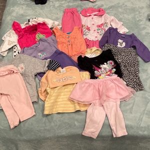 Lot of baby girl clothes